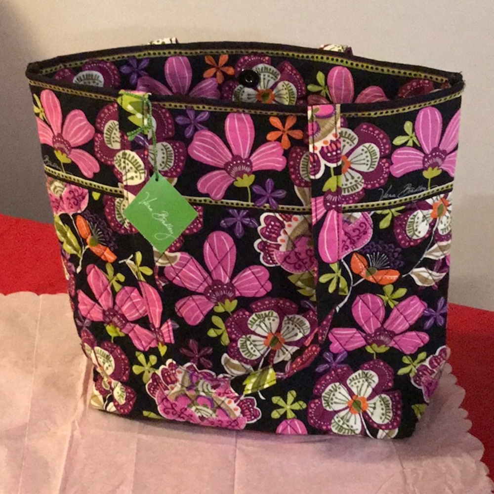 Very Bradley Pirouette Pink Tote Bag (Retired)